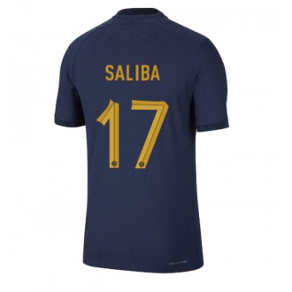 Herren Fußballbekleidung Frankreich William Saliba #17 Heimtrikot WM 2022 Kurzarm